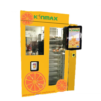 Ευφυής αυτοματοποιημένη φρέσκια μηχανή πώλησης χυμού από πορτοκάλι με το μέγεθος 20 ίντσας LCD