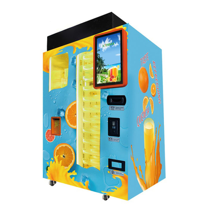 Αυτόματη μηχανή πώλησης χυμού από πορτοκάλι πληρωμής νομισμάτων και χαρτονομισμάτων με το σύστημα ψύξης