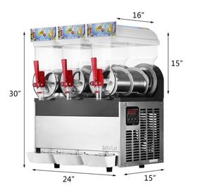 15L εμπορική Slush μηχανή Μαργαρίτα Slush Machines For Restaurant κουταβιών