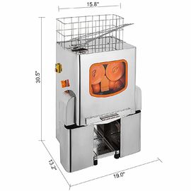 Επαγγελματική αυτόματη μηχανή Juicer τροφών εμπορική πορτοκαλιά για το κατάστημα 375 Χ 412x 640mm