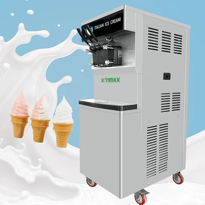 Τριών γεύσεων αυτόματος καθαρισμός μηχανών παγωτού υγρού αζώτου μαλακός