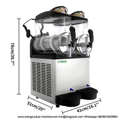 Ανοξείδωτη παγωμένη μηχανή Icee κυλίνδρων παγώματος κουνημάτων γάλακτος
